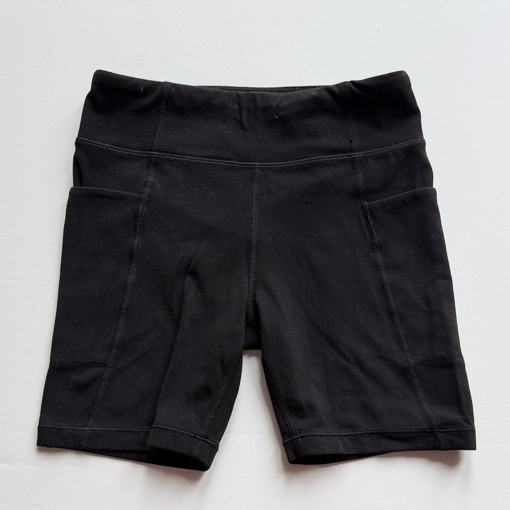 Athleta Girl size 7 Black  Bike Shorts